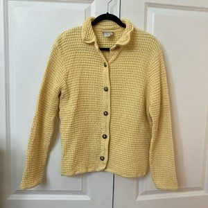 Coldwater Creek Yellow Button Down Shirt